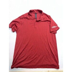 Lululemon Chicago Blackhawks Polo Shirt Men's XL Red NHL Hockey Stretch